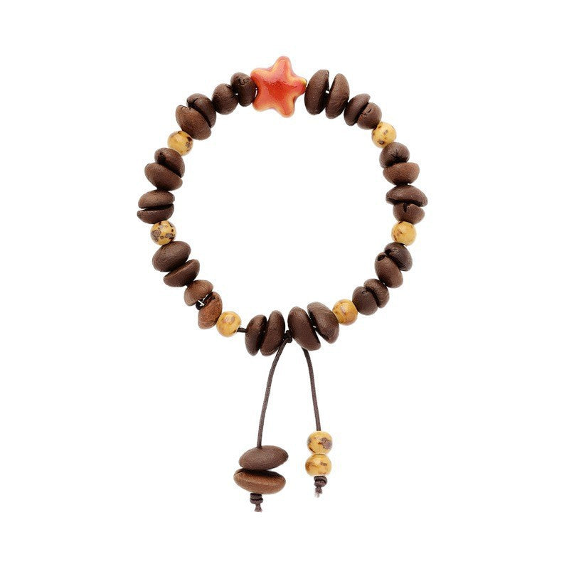 Mivera BEAN JOY Natural Coffee Bean Star Bracelet